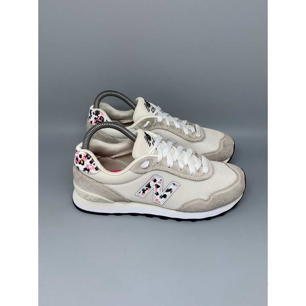 New Balance 515 Beige Leopard Print Running Shoes WL515AB3 Women's Sz 7